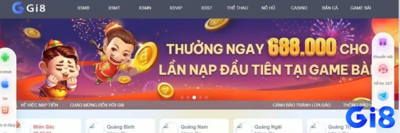 Chọn trò chơi lô đề yêu thích trên trang chủ Gi8